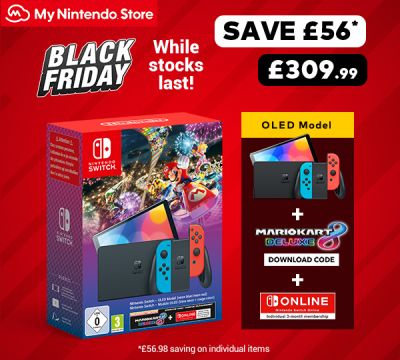 Nintendo Switch + Mario Kart 8 Deluxe Package - Save Over £56