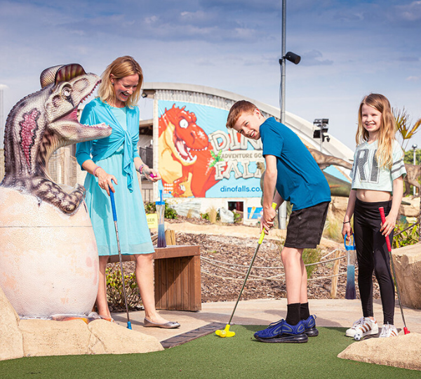 Dino Falls Adventure Golf - Adult & Child Passes